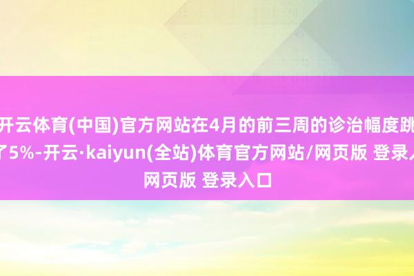 开云体育(中国)官方网站在4月的前三周的诊治幅度跳跃了5%-开云·kaiyun(全站)体育官方网站/网页版 登录入口