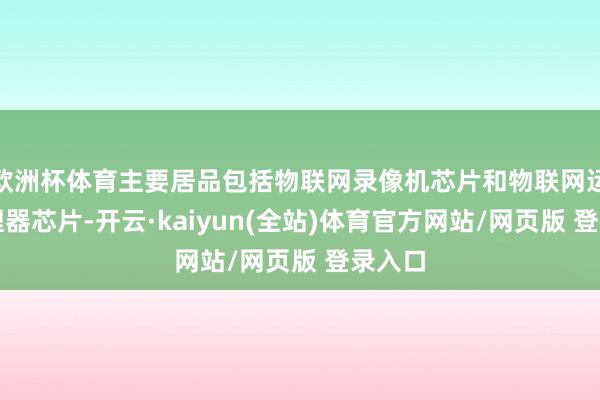 欧洲杯体育主要居品包括物联网录像机芯片和物联网运用处理器芯片-开云·kaiyun(全站)体育官方网站/网页版 登录入口