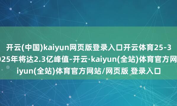 开云(中国)kaiyun网页版登录入口开云体育25-35岁适婚东谈主群2025年将达2.3亿峰值-开云·kaiyun(全站)体育官方网站/网页版 登录入口